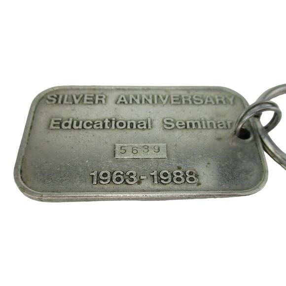 Paris Beauty Supply Co. Keychain 1963-1988 Silver Anniversary Keychain Numbered - Picture 4 of 6
